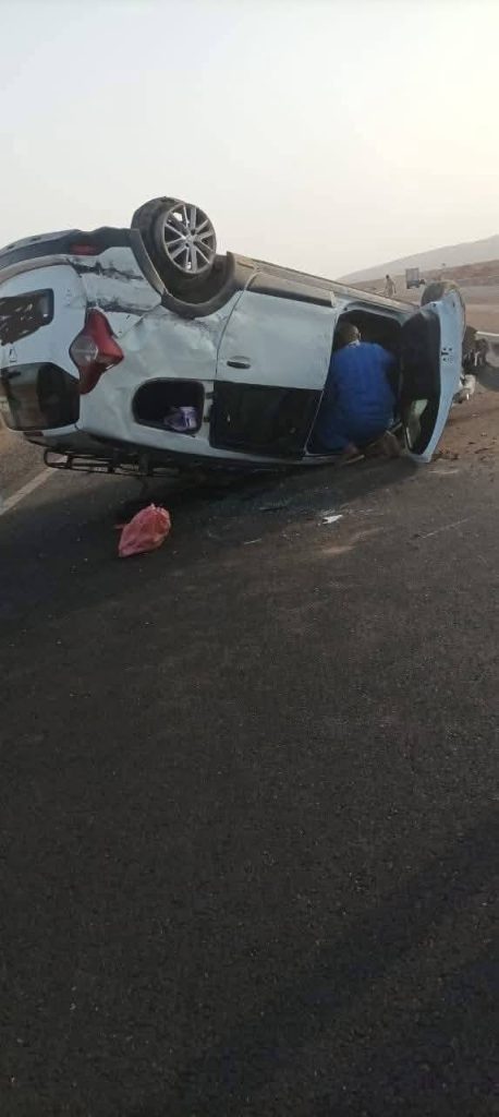 معطيات حصرية حول حادث انقلاب سيارة أجرة كبيرة بالطريق السريع ضواحي إكيسل
