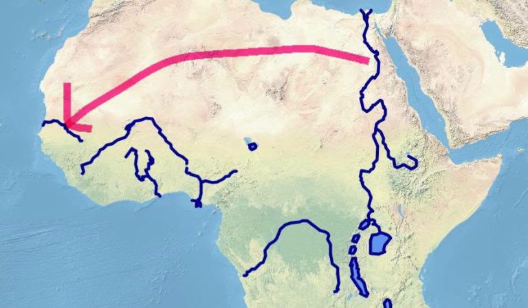 لماذا سمت الحسانية نهر السنغال نهر النيل؟