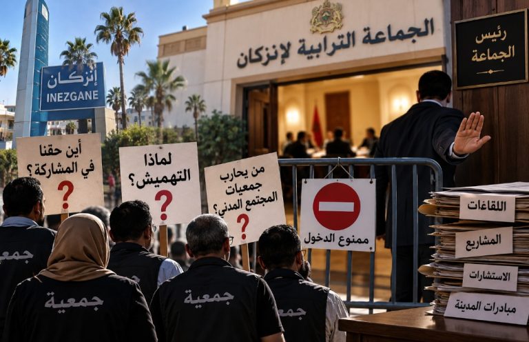 جمعيات المجتمع المدني بإنزكان تتساءل: لماذا التهميش ومن يحارب العمل الجمعوي؟